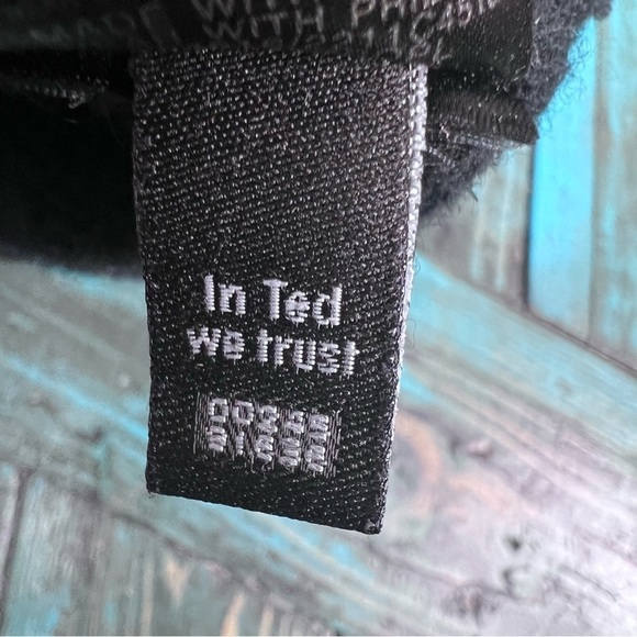 Ted Baker London Black Lambswool Cashmere Pullover Sweater Size 5 = XL - Picture 13 of 13